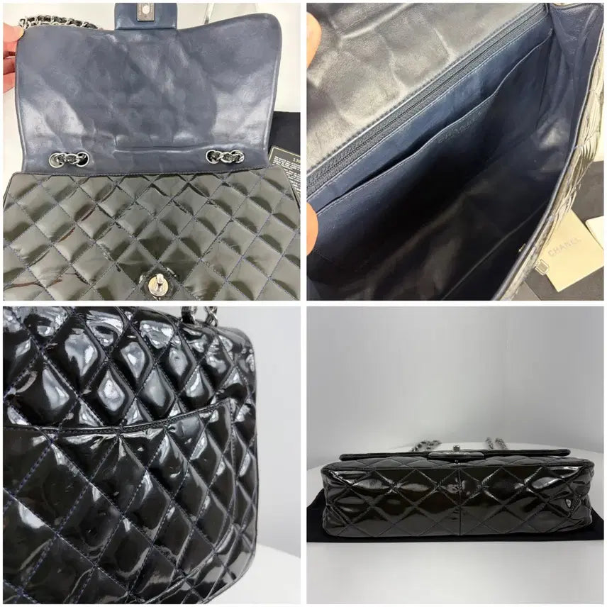 [BUNJANG] Chanel Patent Leather Large Flap Bag / 13번대 샤넬 페이던트 라지 플랩백