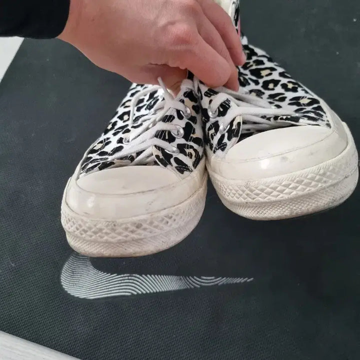 [BUNJANG] Converse All Star Leopard High Sneakers / 컨버스 올스타 하이 레오파드 스니커즈