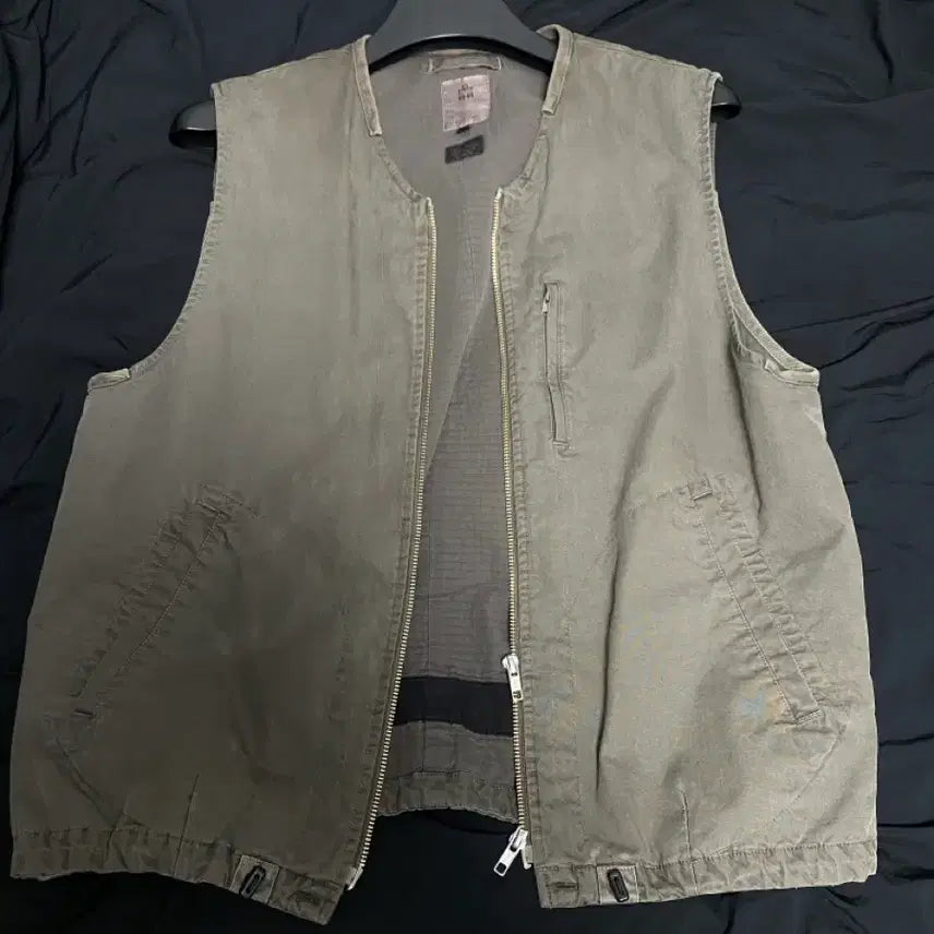 [BUNJANG] Polytelu Cotton Vest Sage 3 / 폴리테루 코튼 베스트 세이지 3