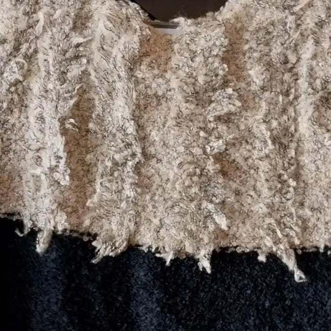 [BUNJANG] Color Block Knit Sweater / 배색 털실 니트 스웨터