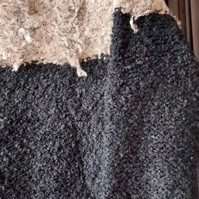 [BUNJANG] Color Block Knit Sweater / 배색 털실 니트 스웨터