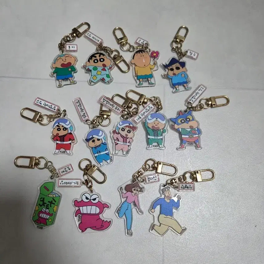 [BUNJANG] Crayon Shin-chan My Keyring Bundle Set / 짱구는 못말려 마이 키링 13개일괄