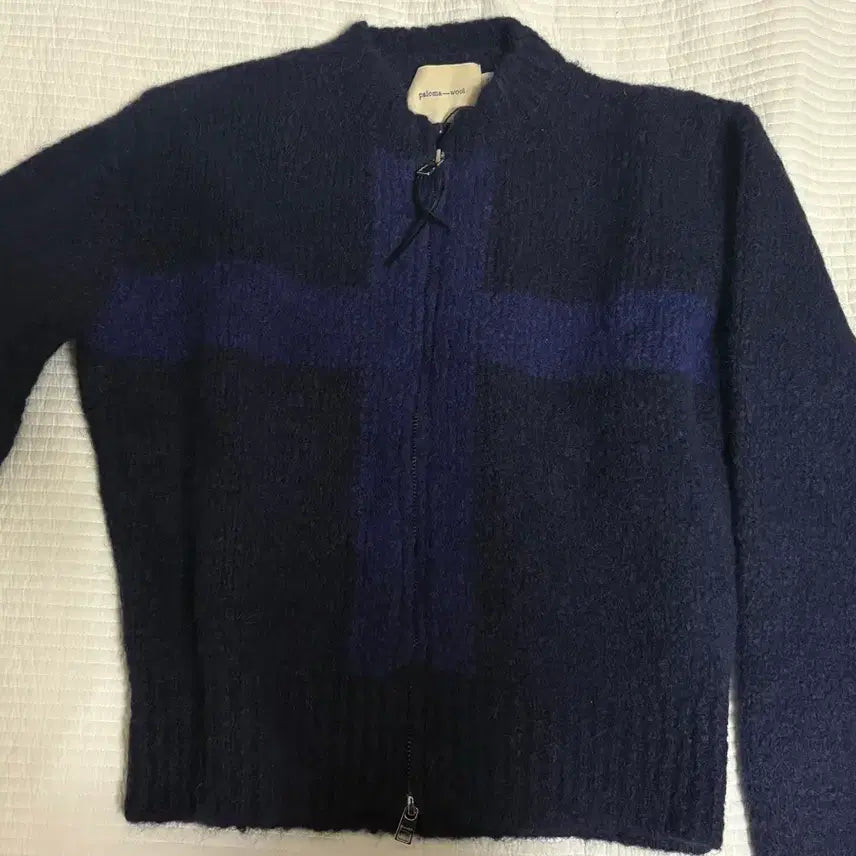 [BUNJANG] Paloma Wool Navy Cruise Zip-Up Sweater (S) / 팔로마울 네이비 크루즈 집업 스웨터 (S)