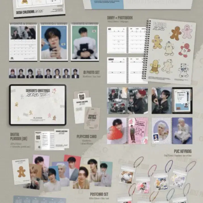 에이티즈 2026 시즌그리팅 풀세트(포카, 키링 포함)