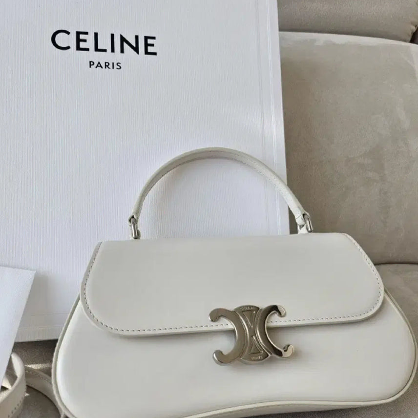 [BUNJANG] Celine Teen Rola White Shoulder Bag / [정품/당일배송] 셀린느 틴 롤라 화이트 숄더백