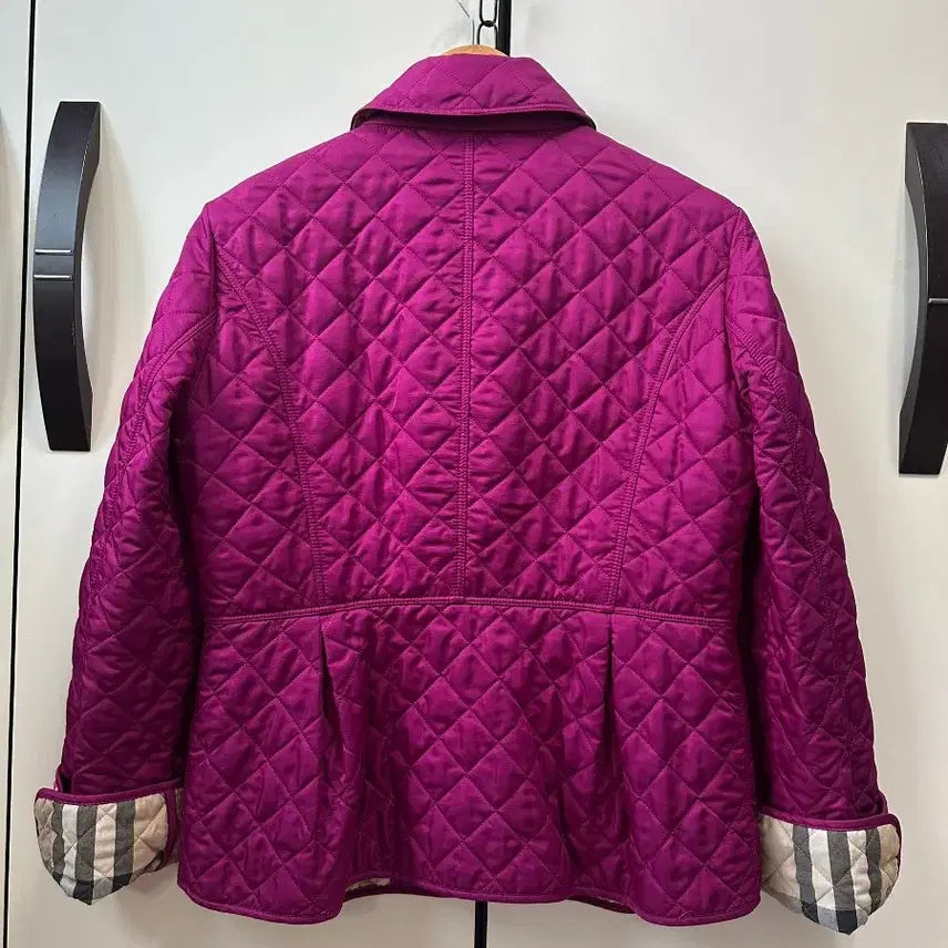 [BUNJANG] Burberry Purple Quilted Jacket Women's / 버버리 퍼플 퀼팅 자켓 여성