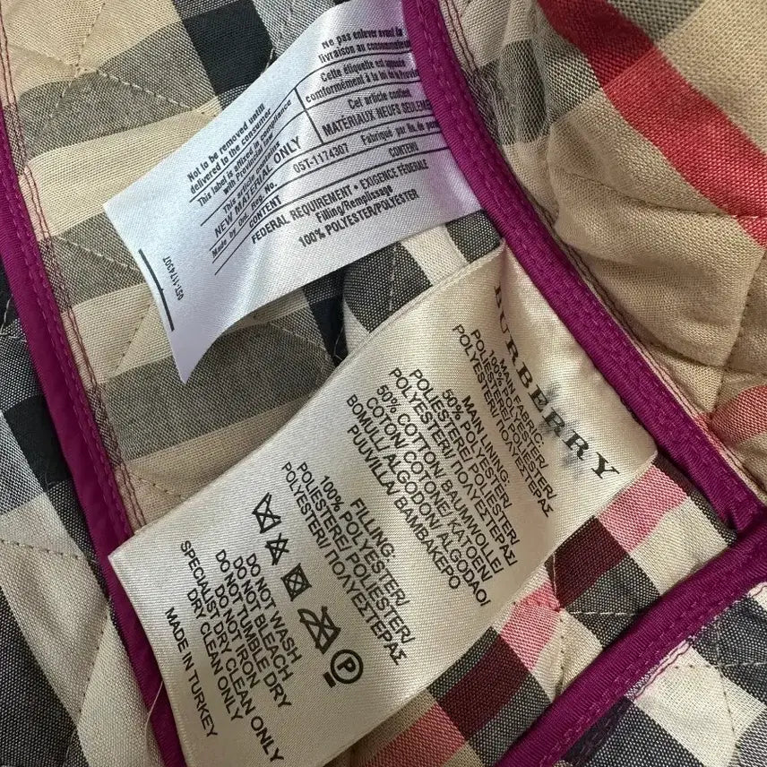 [BUNJANG] Burberry Purple Quilted Jacket Women's / 버버리 퍼플 퀼팅 자켓 여성