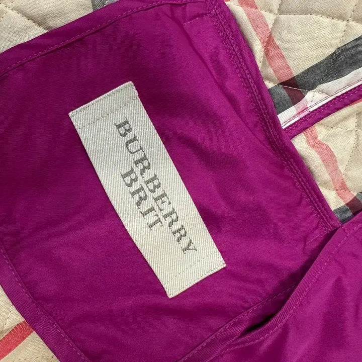 [BUNJANG] Burberry Purple Quilted Jacket Women's / 버버리 퍼플 퀼팅 자켓 여성