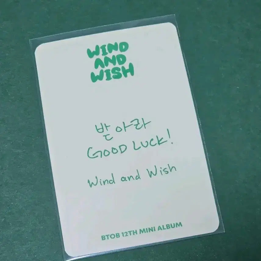 비투비 나의바람 Wlsh 버전 프니엘 앨범 포카