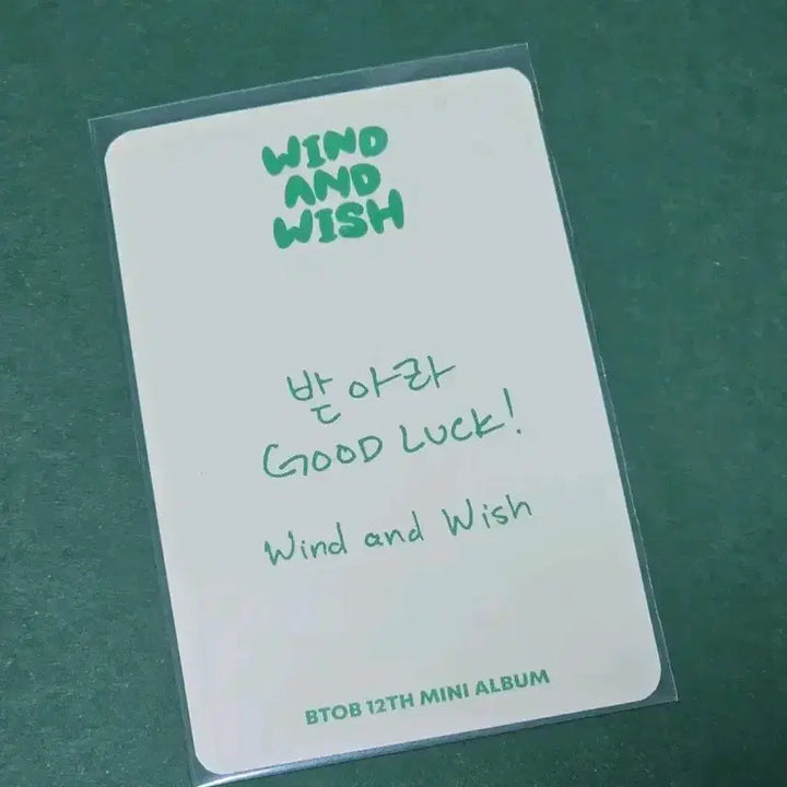 비투비 나의바람 Wlsh 버전 프니엘 앨범 포카