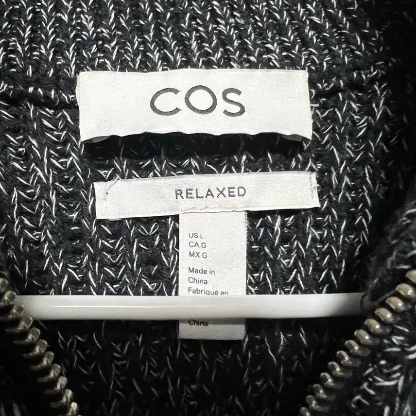 [BUNJANG] COS High Neck Half Zip Sweater L / cos 하이넥 하프집 스웨터 니트 점퍼 L