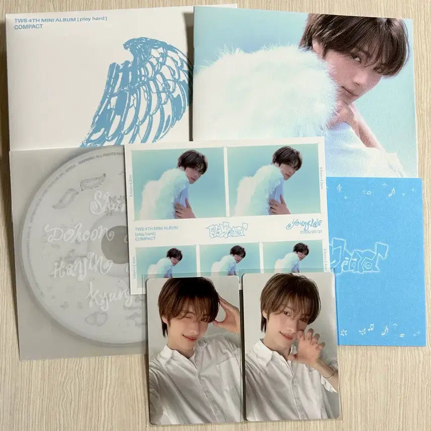 투어스 플레이하드 컴팩트반 영재 포카 풀세트 오버드라이브앨범양도