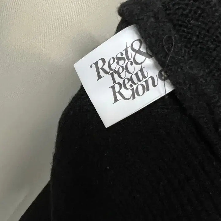 [BUNJANG] Rest & Recreation Oversized Polo Knit Top Black / 레스트앤레크레이션 오버사이즈 폴로 니트 탑 블랙