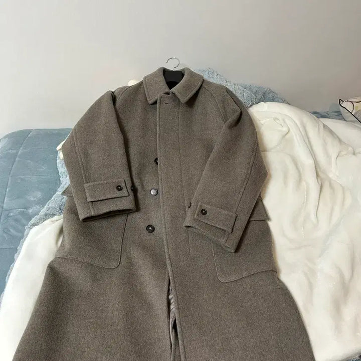 [BUNJANG] Holee Sun Balmacan Winterforce Melange Beige / 홀리선 발마칸 윈터포스 s 멜란지베이지