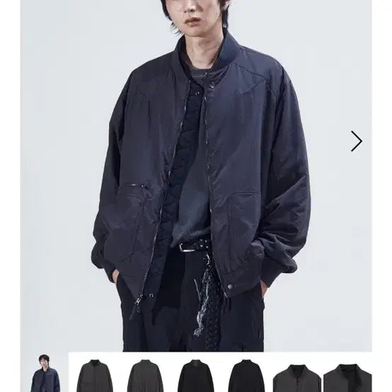 [BUNJANG] NODE LABS MA-1 Dark Gray Jacket / NODE LABS DEV:8 MA-1 다크그레이 M 실착1회