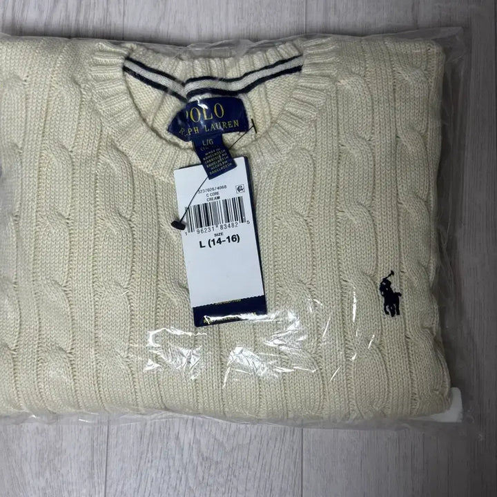 [BUNJANG] Polo Boys Knit Ivory L / 폴로 보이즈 니트 아이보리 L