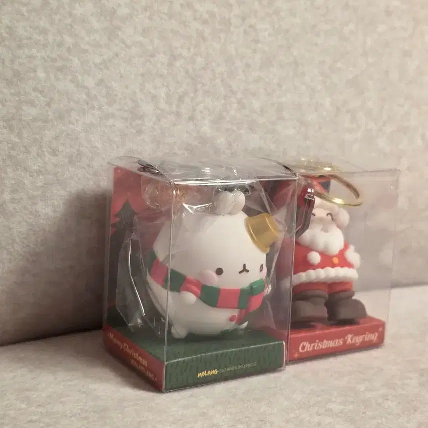 [BUNJANG] Molang Christmas Figure Keyring Bundle Set / 새상품) 인뽑사장들 주목! 몽땅다 일괄 몰랑이 크리스마스 피규어 키링 인