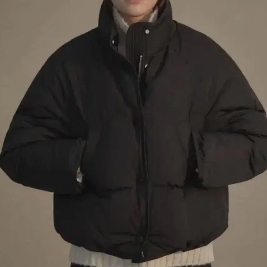 [BUNJANG] Nothing Written Crop Puffer / 낫띵리튼 크롭 푸퍼