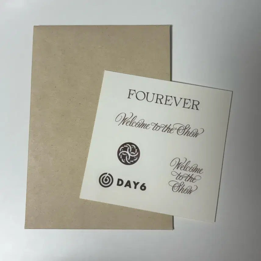 데이식스 포에버 앨범 특전 스티커 성진 영케이 원필 도운