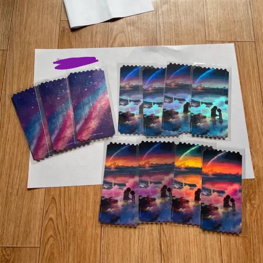 [BUNJANG] Weathering With You & Your Name Merchandise Bundle / 날씨의아이 필름컷 렌티큘러엽서 무비씰 포스터 굿즈 너의이름은 오리지널티켓