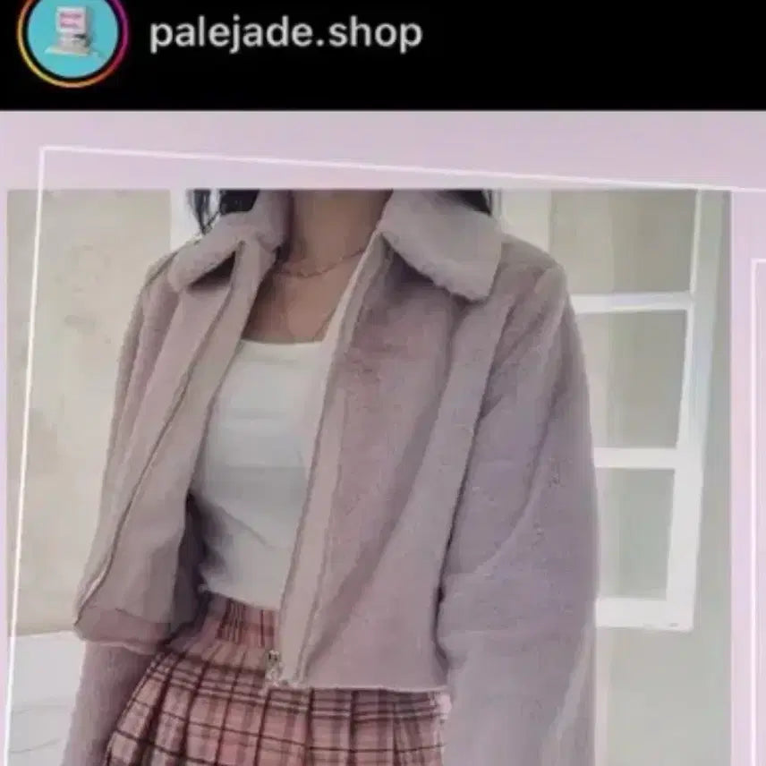 [BUNJANG] Pale Jade Faux Fur Jacket White / 페일제이드 퍼자켓 화이트