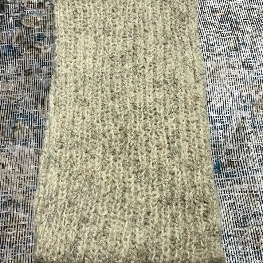 [BUNJANG] Vintage Handmade Knit Muffler / JPN 빈티지  핸드메이드 니트 머플러