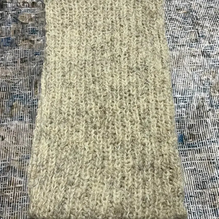 [BUNJANG] Vintage Handmade Knit Muffler / JPN 빈티지  핸드메이드 니트 머플러