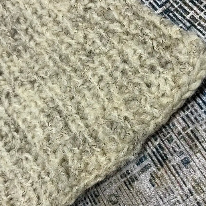 [BUNJANG] Vintage Handmade Knit Muffler / JPN 빈티지  핸드메이드 니트 머플러