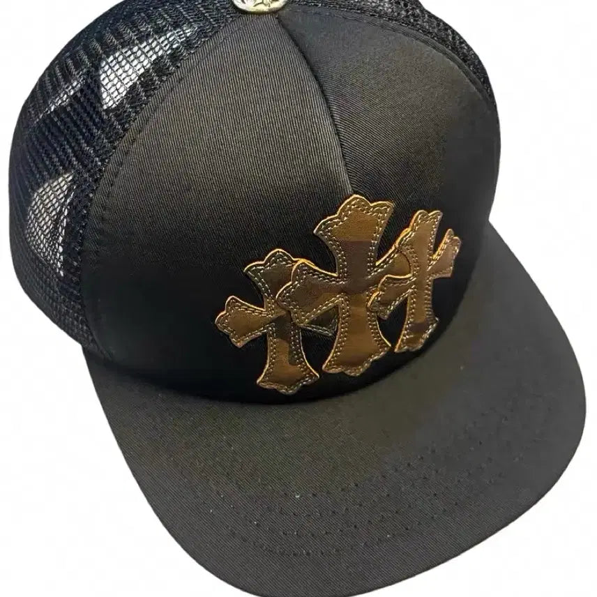 [SOLD OUT] 크롬하츠 카모플라주 트리플 크로스 레더 패치 베이스볼 캡