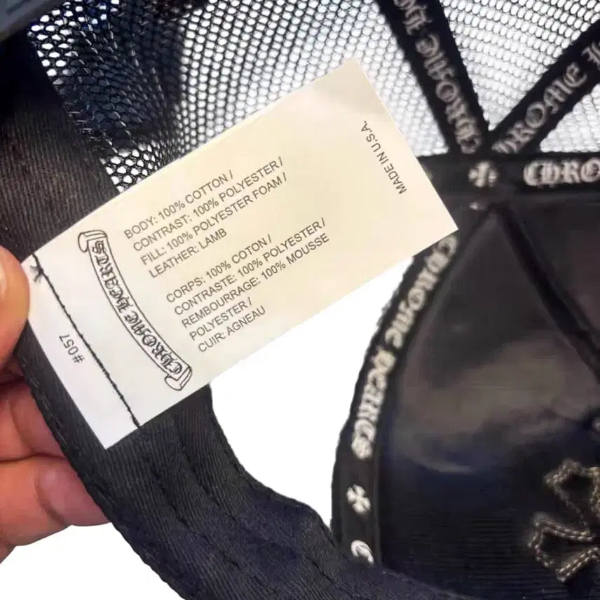 [SOLD OUT] 크롬하츠 카모플라주 트리플 크로스 레더 패치 베이스볼 캡