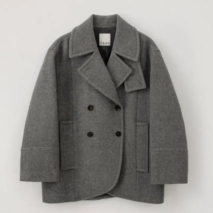 [BUNJANG] IVE Leeseo Owen Coat Gray / 이아 오웬코트 그레이