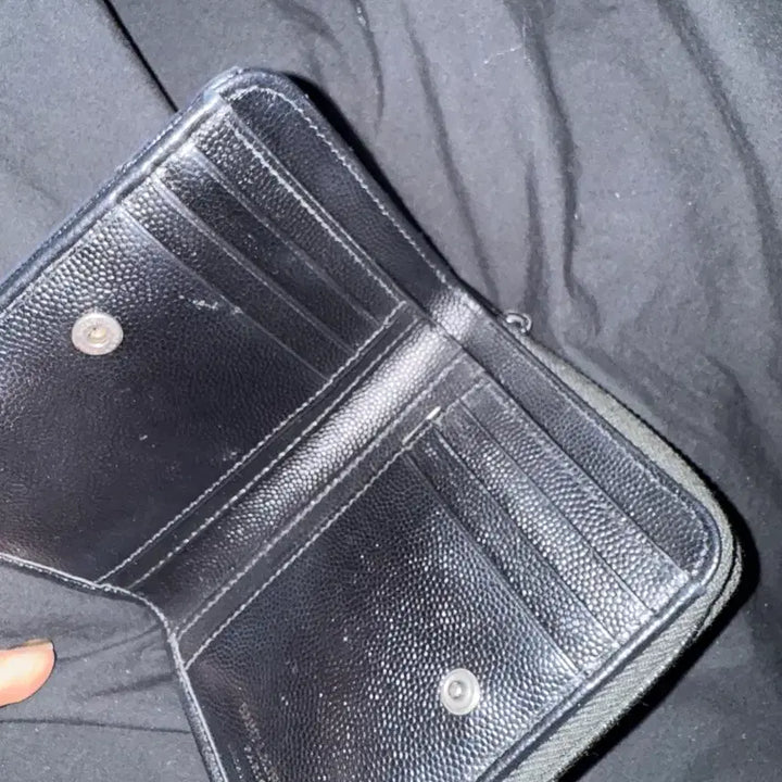 [BUNJANG] Saint Laurent Matelassé Bifold Wallet Black / 생로랑 마틀라세 반지갑 블랙