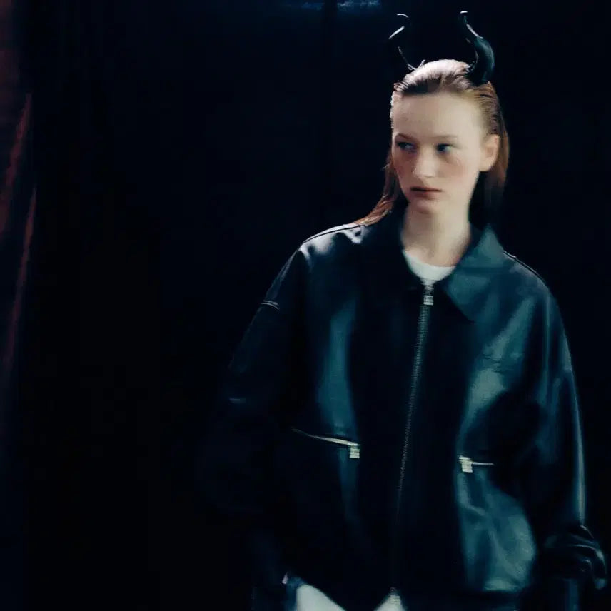 [BUNJANG] Stu Hank Leather Jacket / Stu 행크 레더 자켓