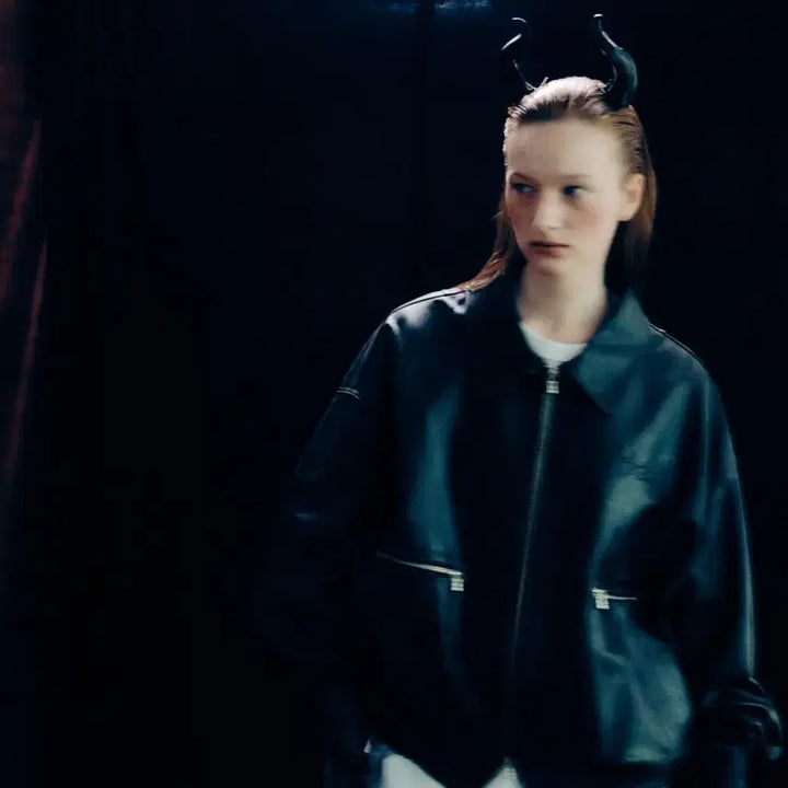 [BUNJANG] Stu Hank Leather Jacket / Stu 행크 레더 자켓