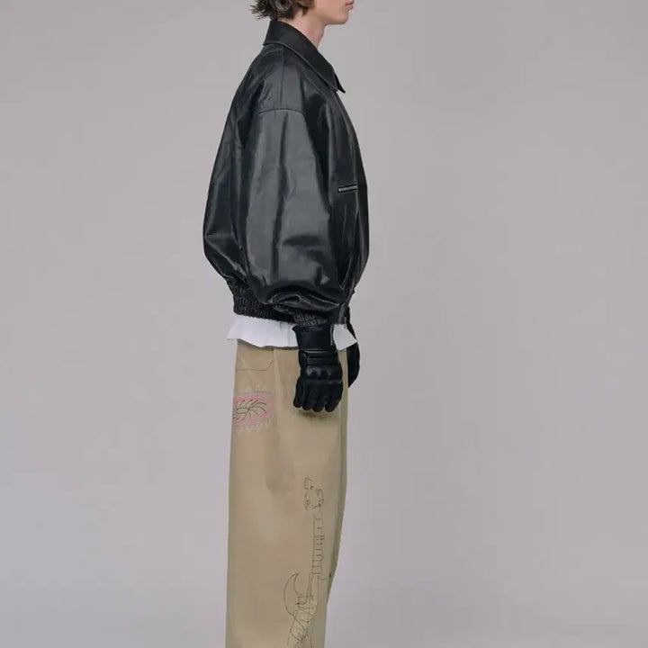 [BUNJANG] Stu Hank Leather Jacket / Stu 행크 레더 자켓