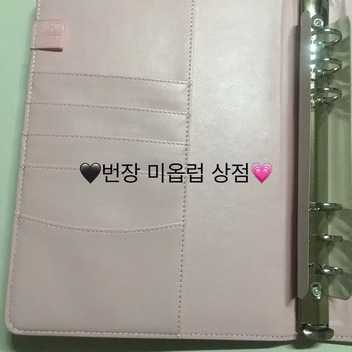 와우숍 마카롱 다이어리  바인더 A5 핑크