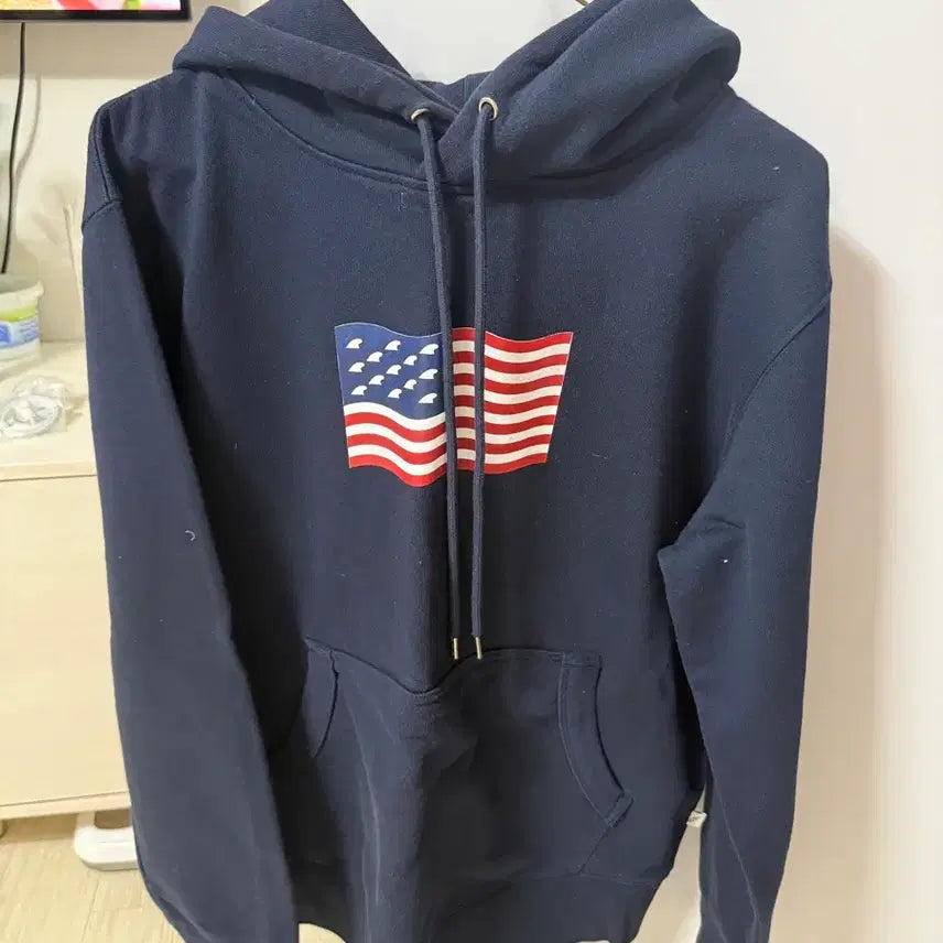 [BUNJANG] YOU CAN SURF LATER Hoodie S / YOU CAN SURF LATER 성조기 후드티 S