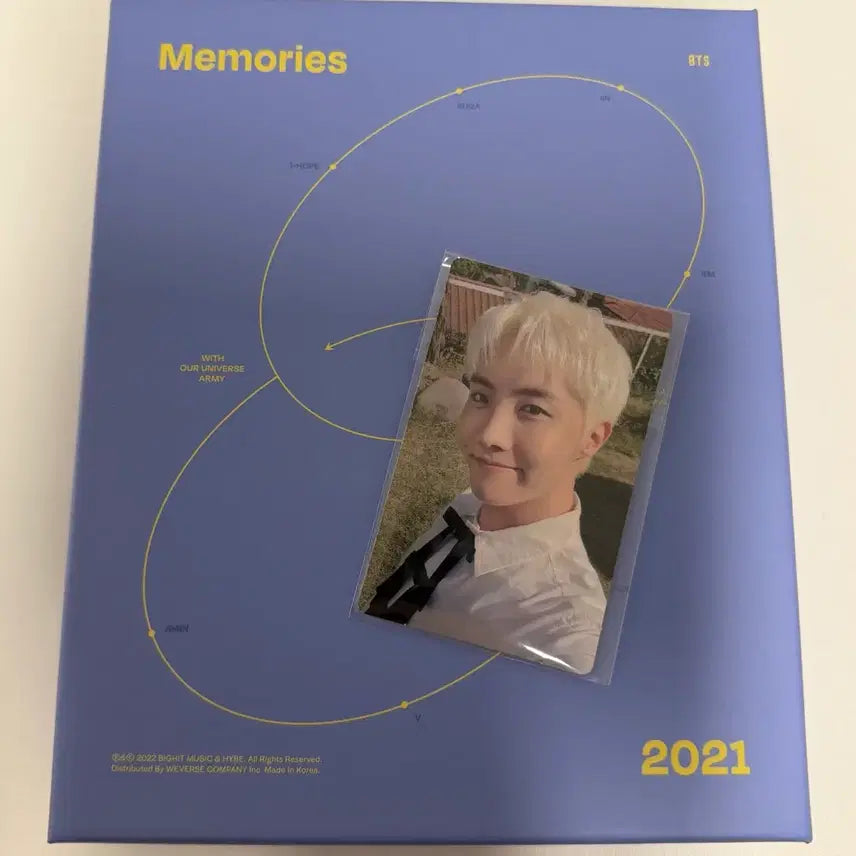 bts 방탄 2021 메모리즈 블루레이 블레 포카 포토카드 제이홉 호석