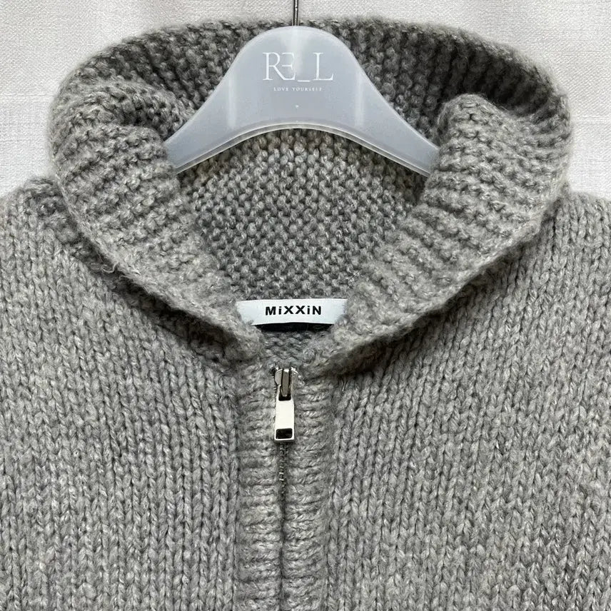 [BUNJANG] Oversized Rabbit Knit Zip-up / 오버핏 토끼 니트 집업(고퀄리티)