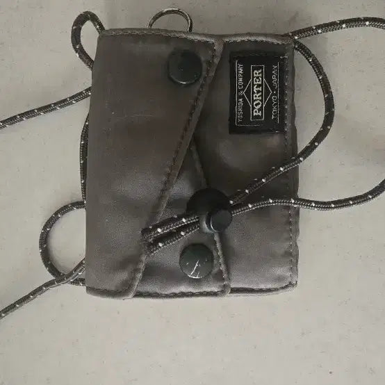 [BUNJANG] Porter PX Tanker Sling Purse Silver Gray / 포터 익스체인지 PX 탱커 슬링 퍼스 실버 그레이