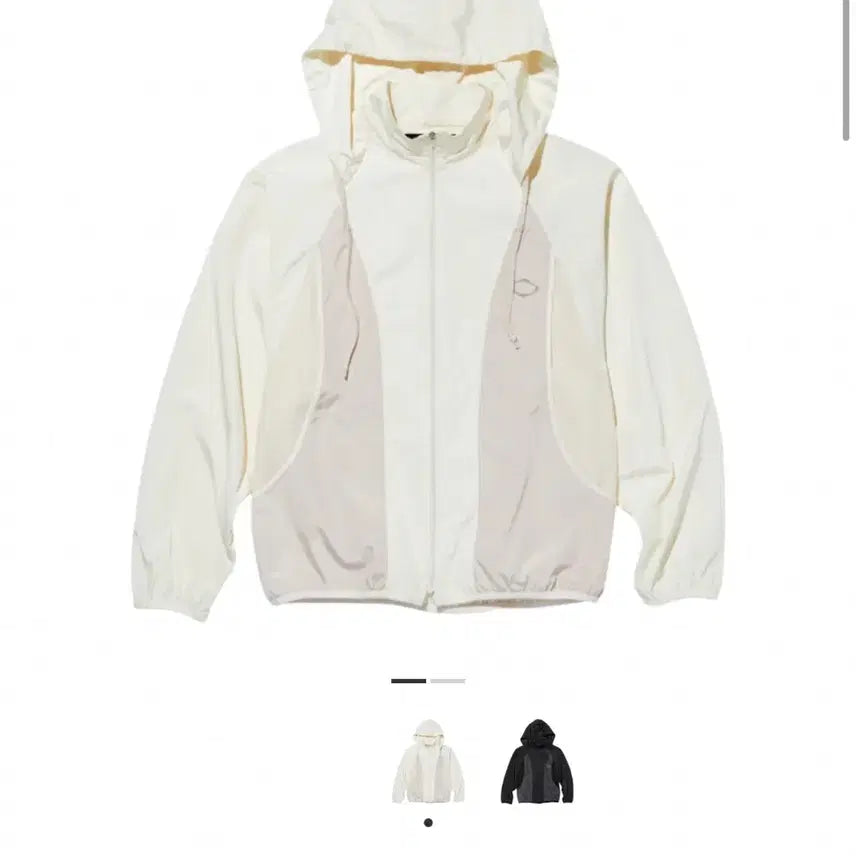 [BUNJANG] MSCHF Color Block Windbreaker Ivory / MSCHF 미스치프 컬러블록 윈드브레이커 아이보리 바람막이