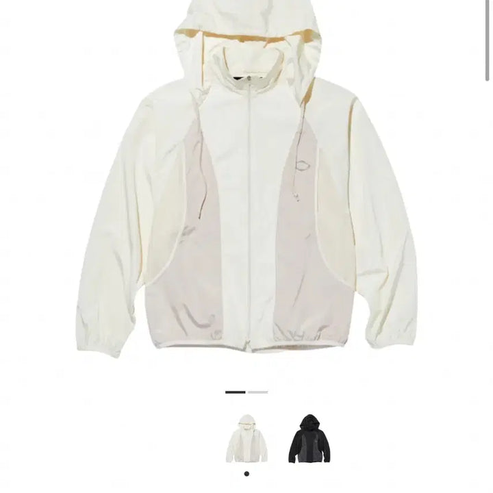 [BUNJANG] MSCHF Color Block Windbreaker Ivory / MSCHF 미스치프 컬러블록 윈드브레이커 아이보리 바람막이