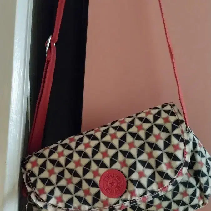 [BUNJANG] Kipling Pattern Crossbody Bag + Keyring / 키플링 패턴 크로스백 + 키링