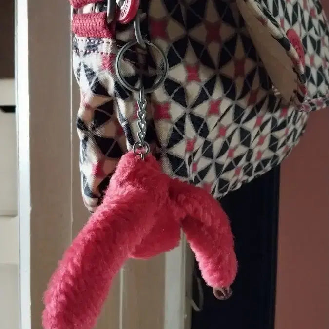 [BUNJANG] Kipling Pattern Crossbody Bag + Keyring / 키플링 패턴 크로스백 + 키링