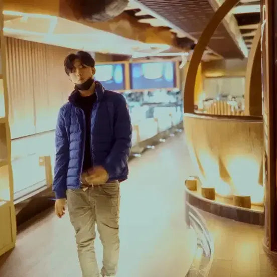 [BUNJANG] Moncler Akio Padded Jacket Blue 3 / 몽클레어 아키오 패딩 블루 3