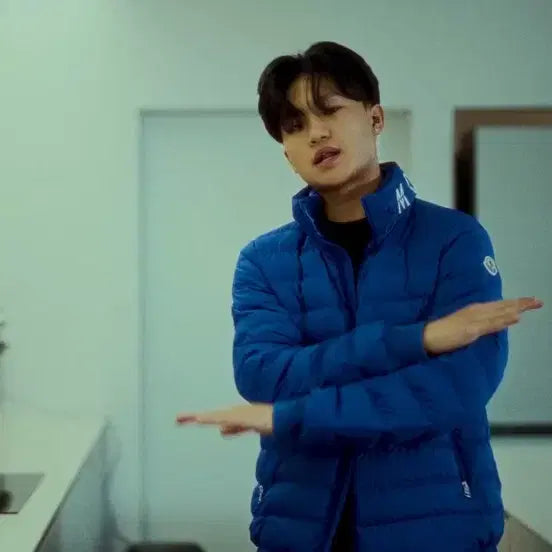[BUNJANG] Moncler Akio Padded Jacket Blue 3 / 몽클레어 아키오 패딩 블루 3