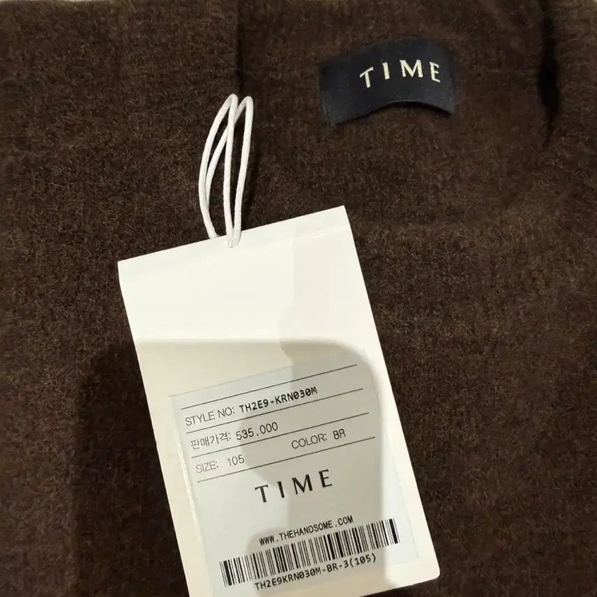 [BUNJANG] TIME HOMME 24FW Brown Knit 105 / 타임옴므 24fw 브라운니트 105 새상품 판매합니다
