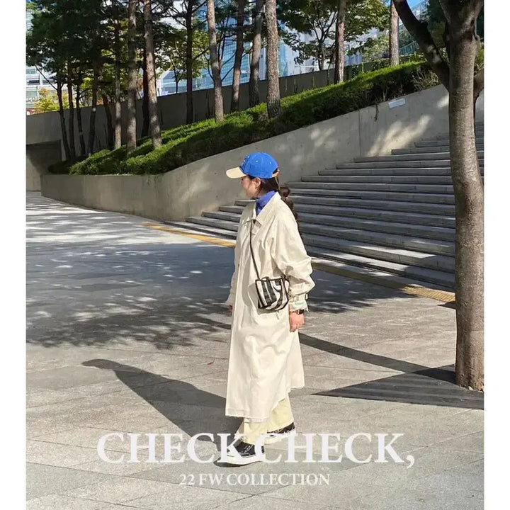 [BUNJANG] FFACHAL Check Pattern Tote/Cross Bag / FFACHAL 체크 패턴 토트, 크로스백 블랙