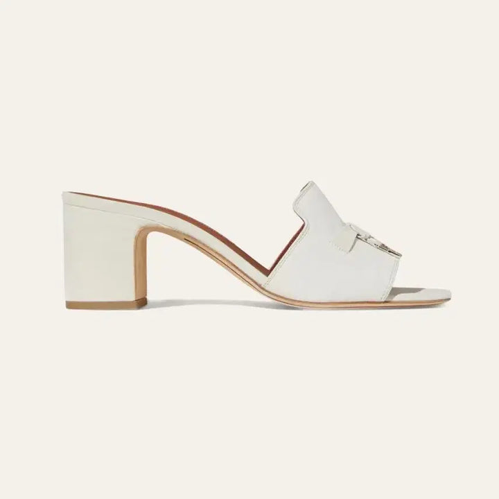 [SOLD OUT] 로로피아나 썸머 참 샌들 뮬 힐 슬리퍼 36.5