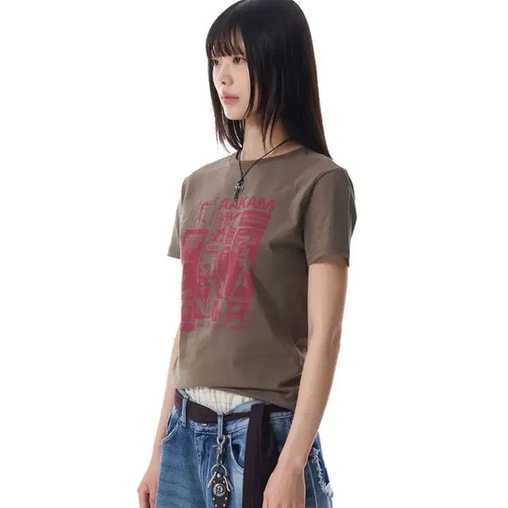 [BUNJANG] AKMU Half Sleeve T-shirt / 아캄 하프 반팔티